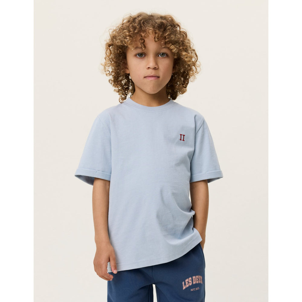 Køb Les Deux Kids Blue Fog Norregaard Contrast T-Shirt