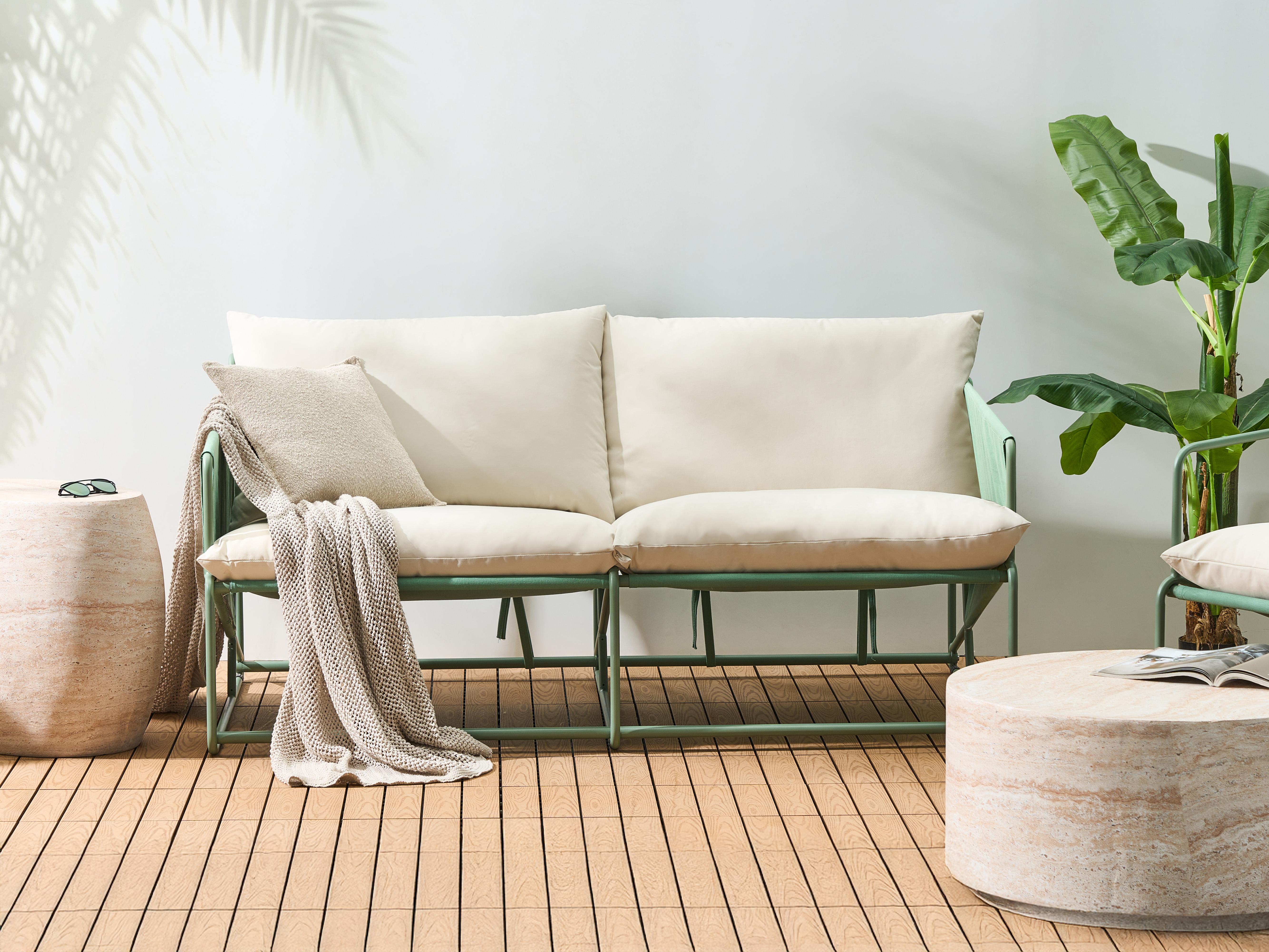 Tuin loungebank 2-zits PONTE Metaal Groen