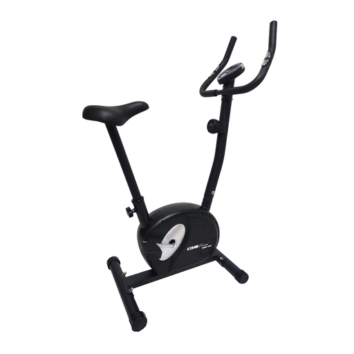 Bicicleta ergométrica magnética Keboo Série 500 com monitor de frequência cardíaca e visor.