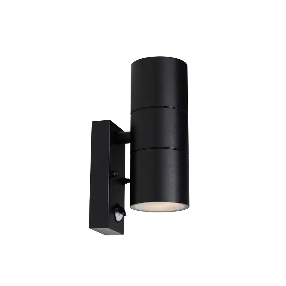Qazqa buitenlampen met sensor duo zwart gu10