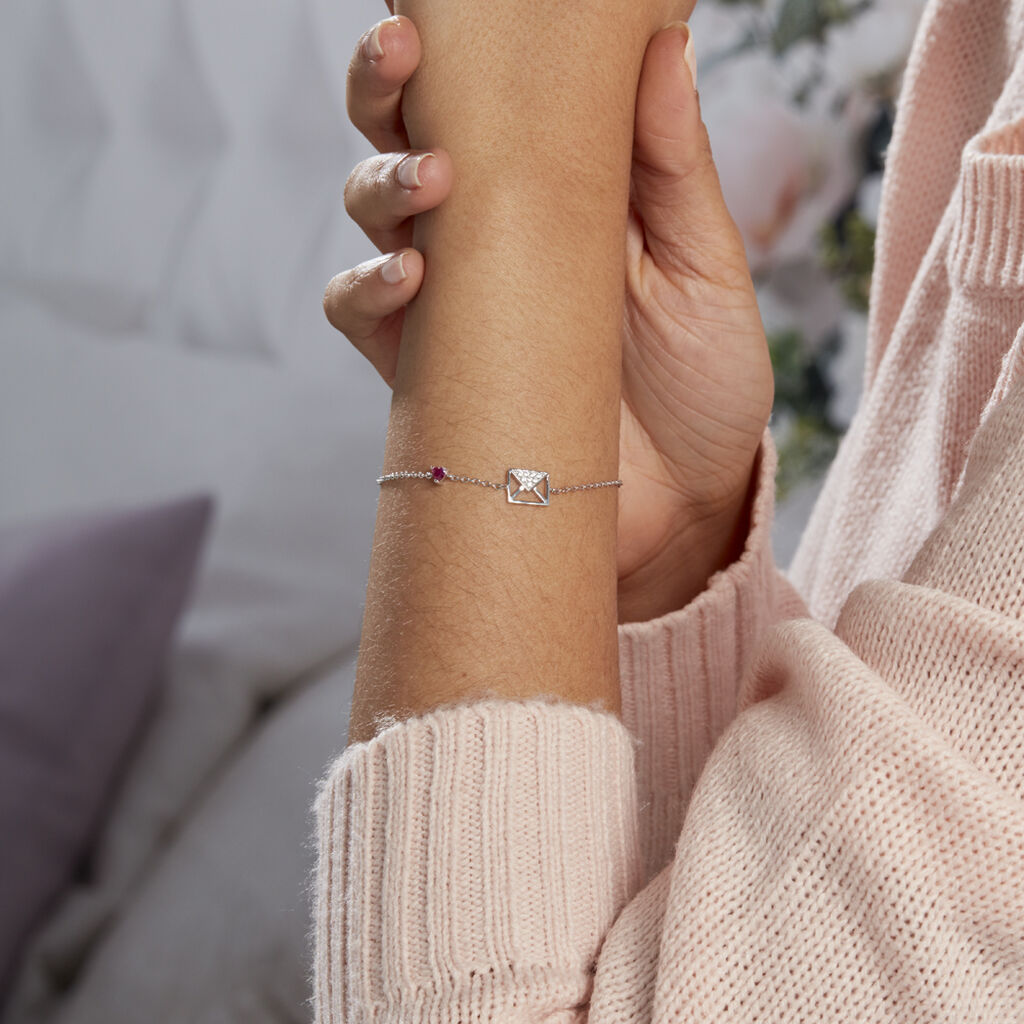 Bracelet Argent Gurvana Oxydes De Zirconium