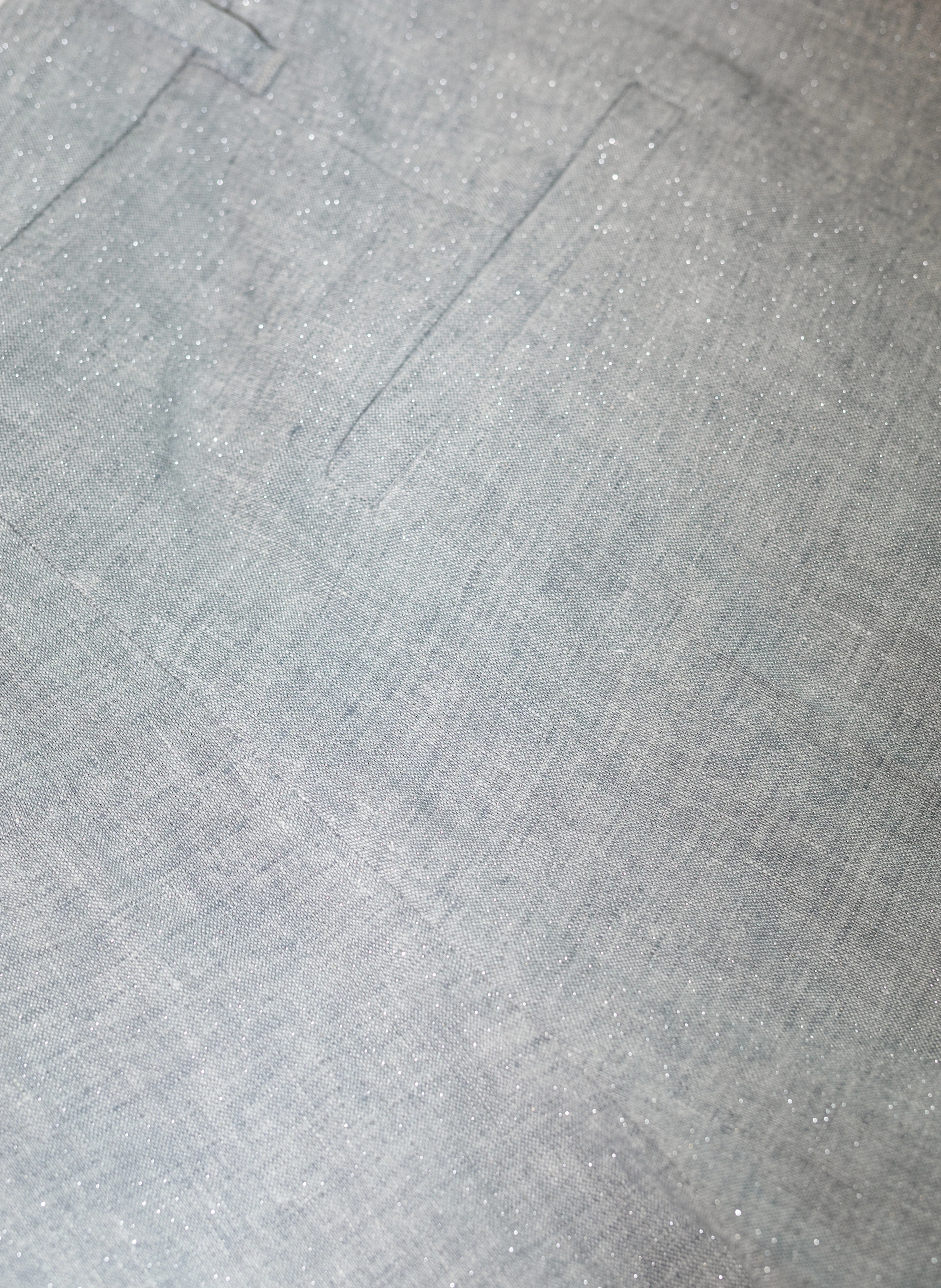 BRUNELLO CUCINELLI Leinenhose mit Glitzergarn