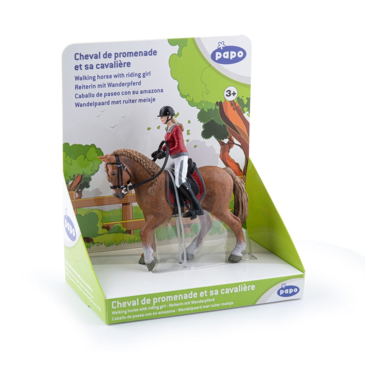 Cheval de promenade et sa cavalière