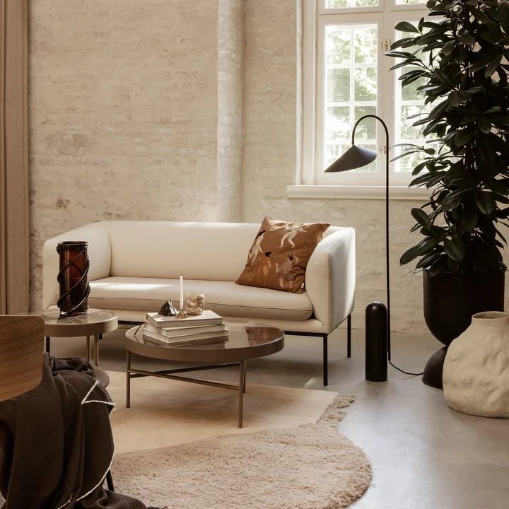 Ferm Living - Turn Sofa, 2-Sitzer, Baumwolle / Leinen natur