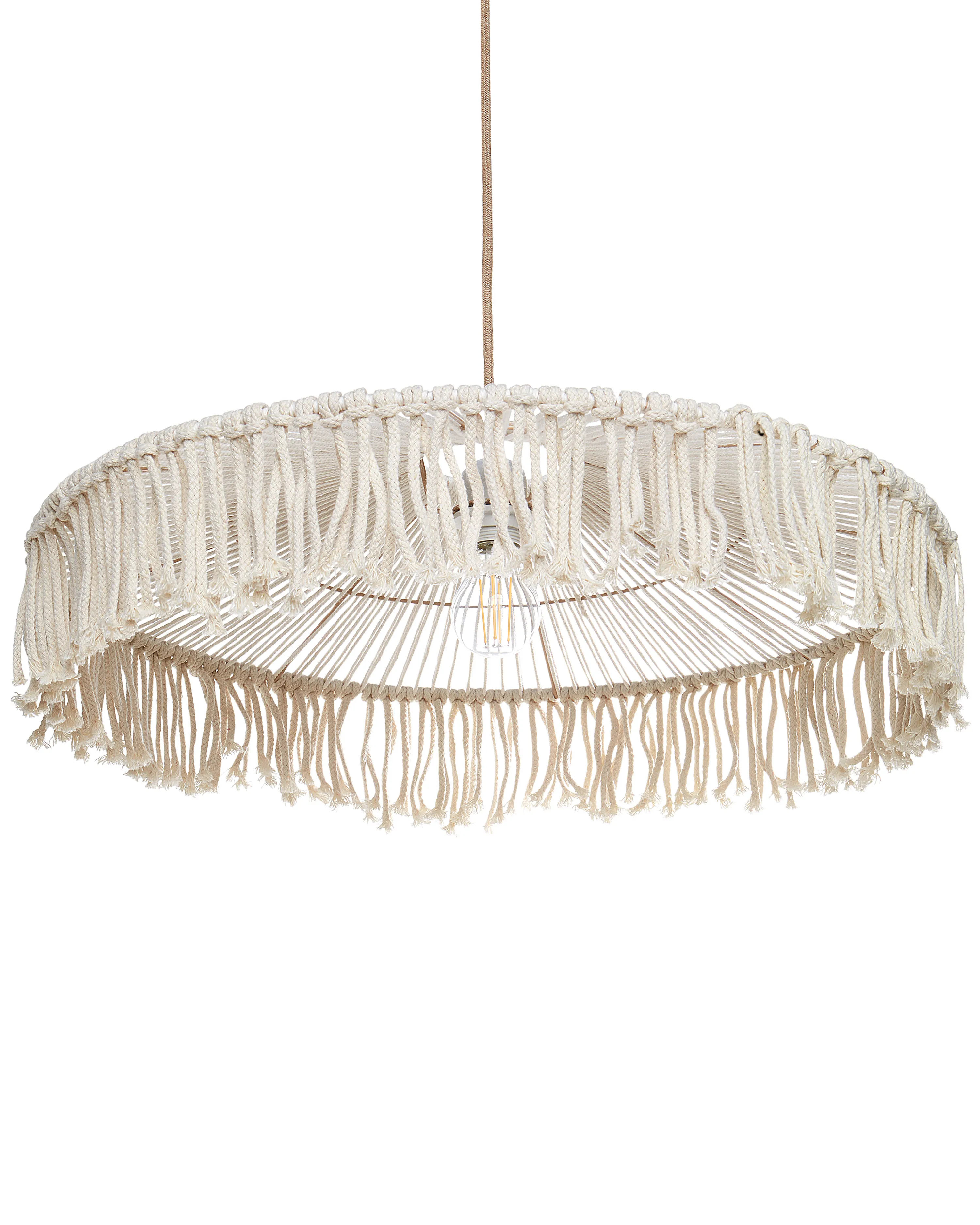 Hanglamp AKOBO Papierkoord Beige