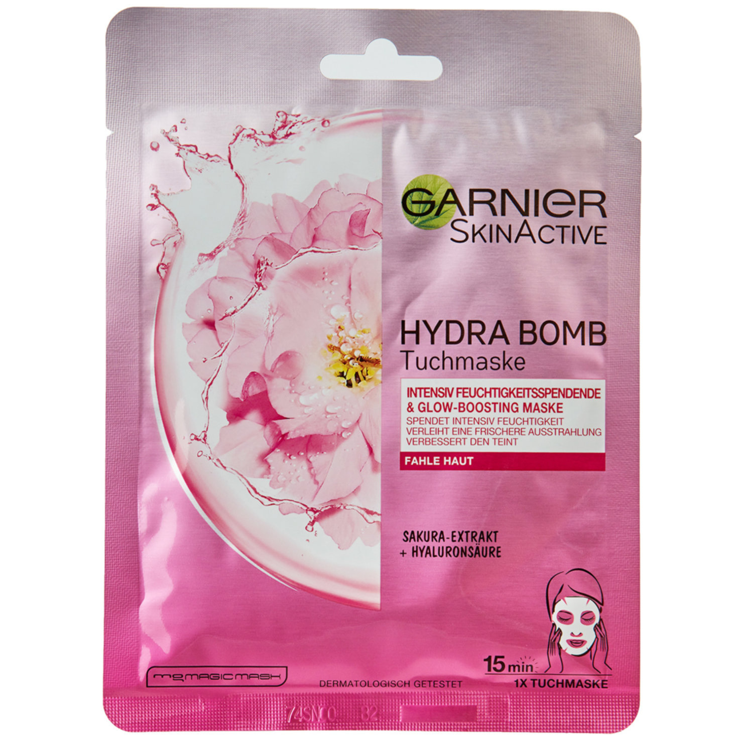 Garnier Hydra Bomb Tuchmaske Sakura