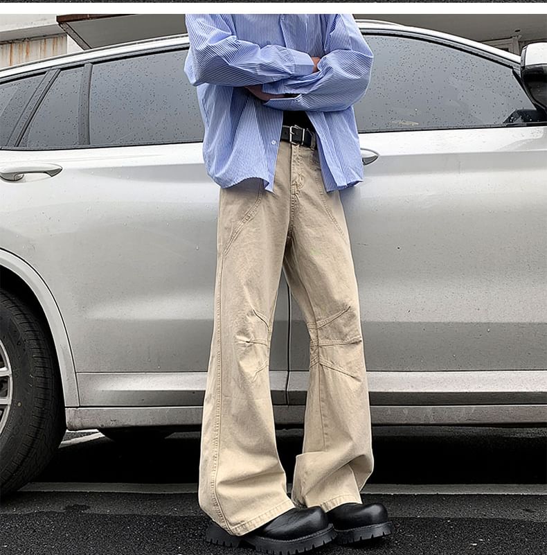 Filmas - Mid Rise Plain Flared Cargo Pants