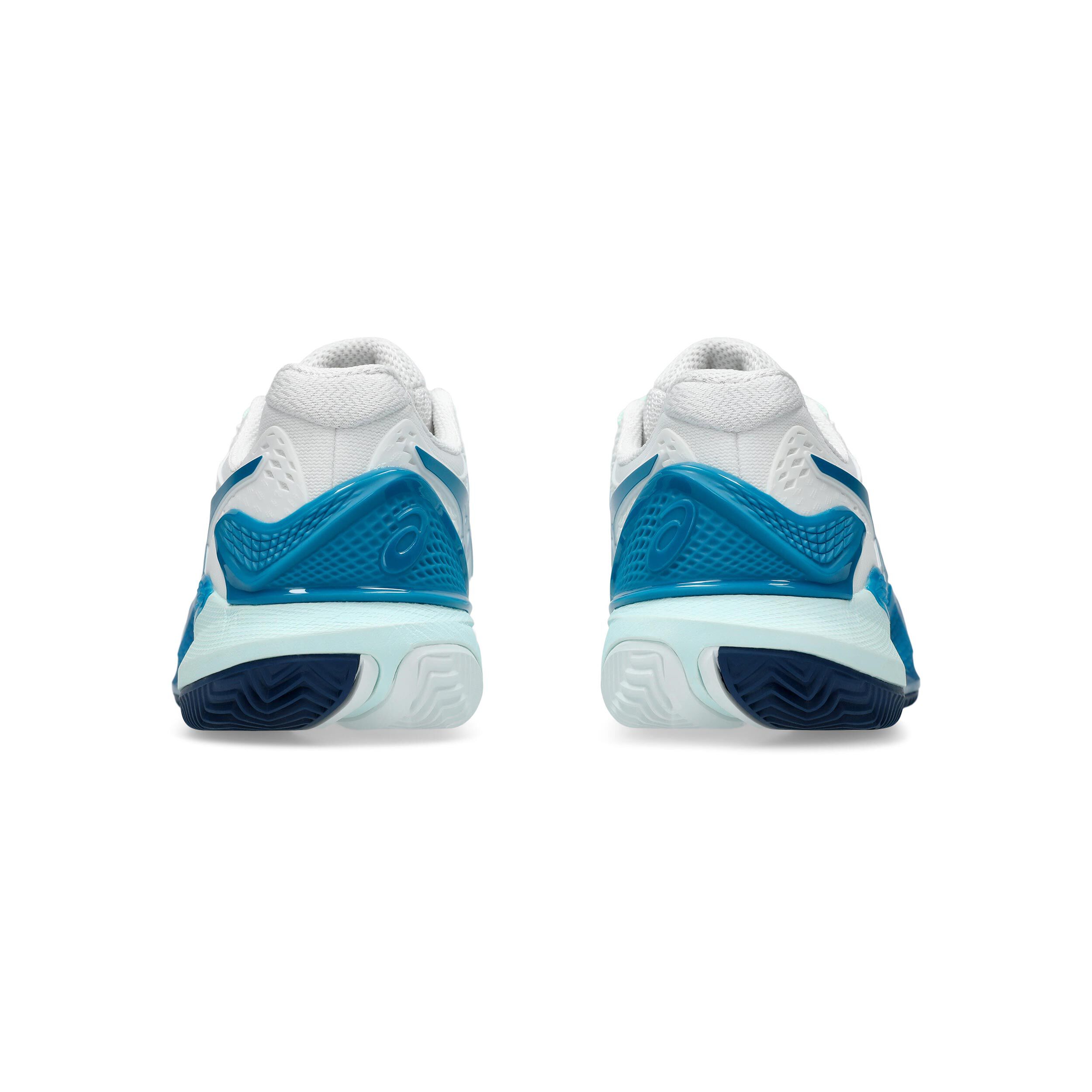 ASICS Gel-Resolution 9 Clay Chaussure Terre Battue Femmes - Blanc , Bleu