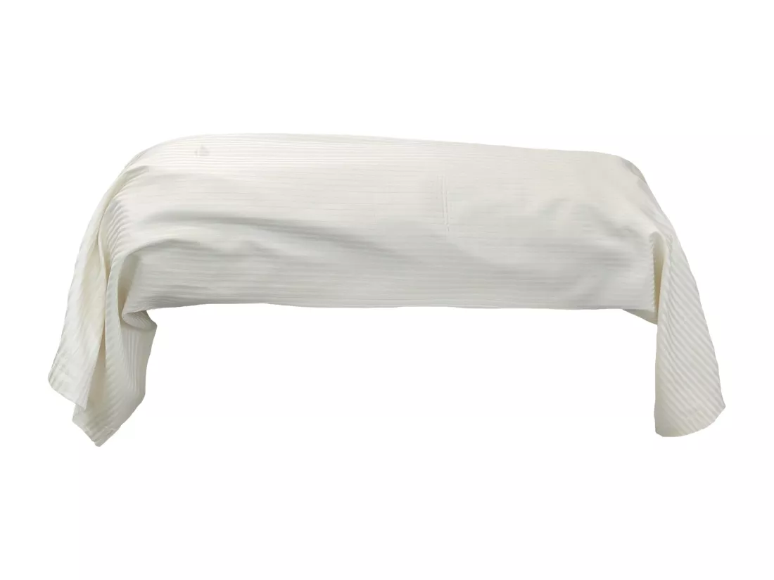 Taie de traversin 240x43 cm satin de coton GRAND HÔTEL marron sable