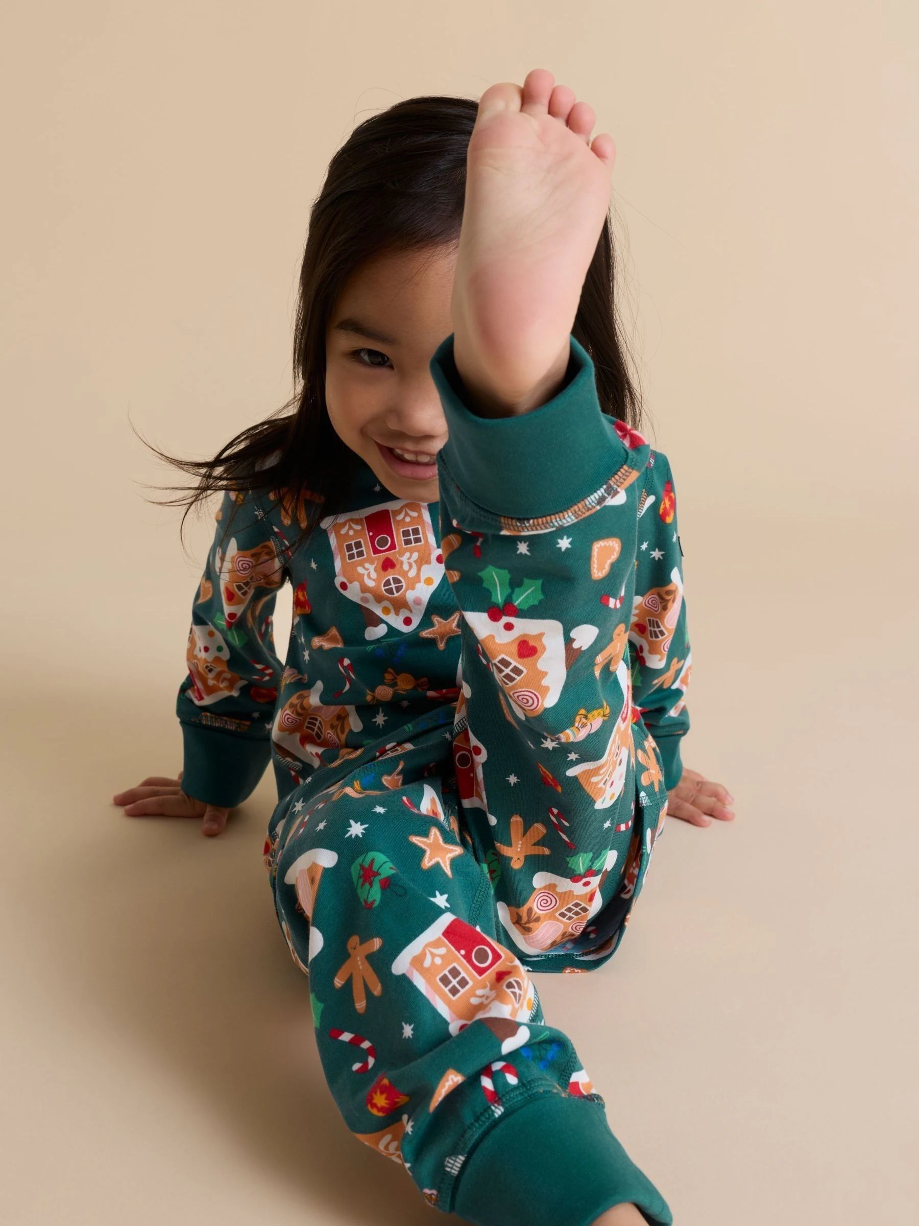 Groen - Polarn O. Pyret Printed Pyjamas