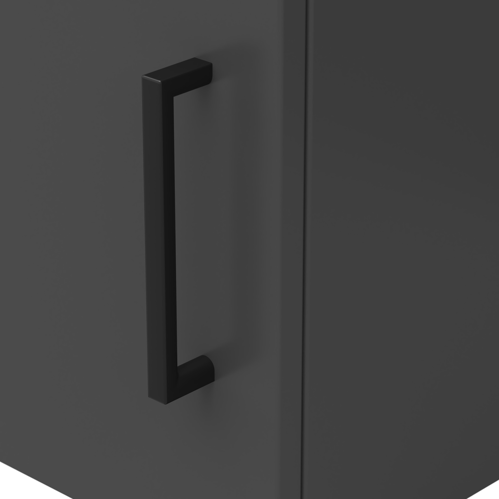 Aufsatz-/Stand-/Hängeelement - anthrazit - 50 cm