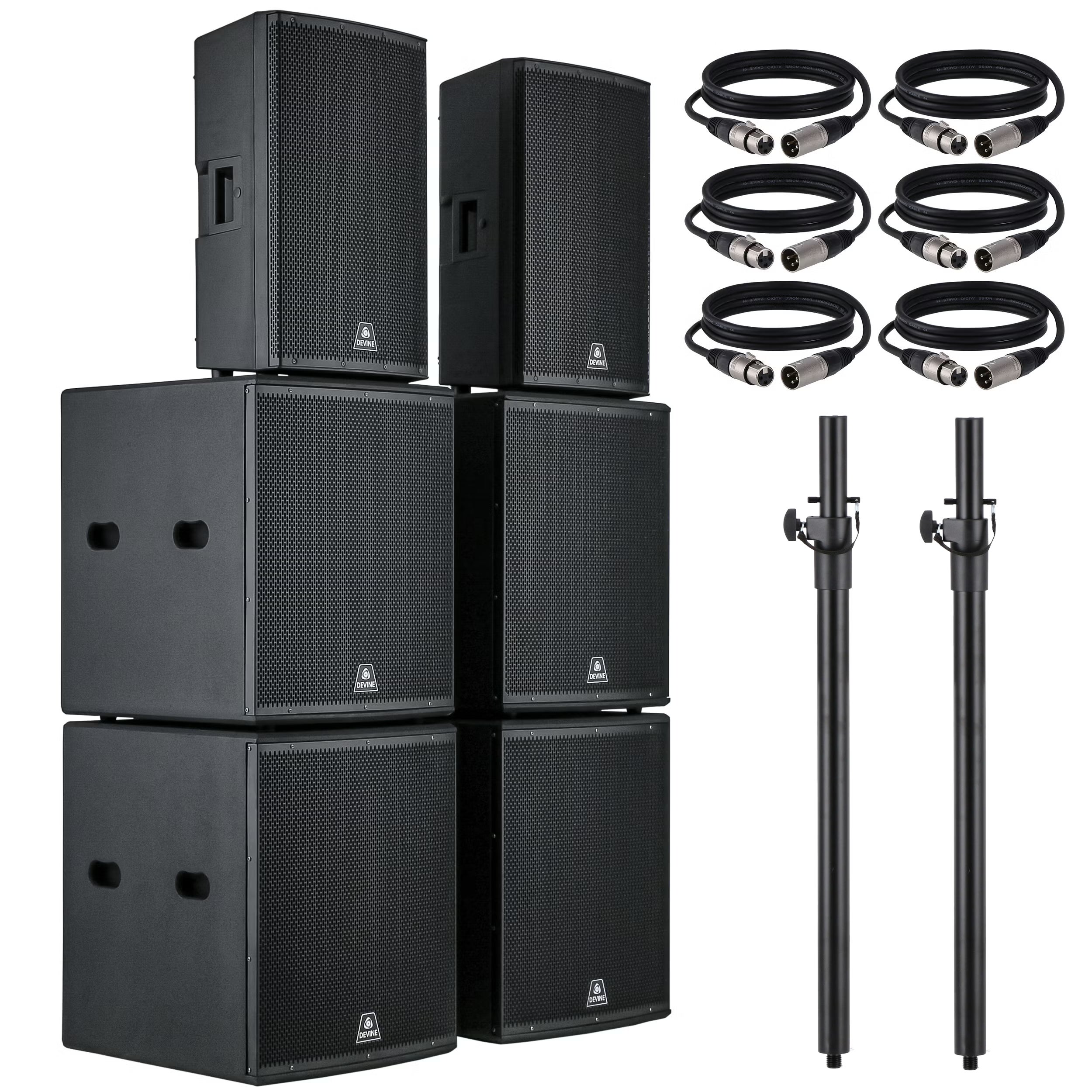 Devine Onyx 15A (2x) + 18SA (4x) set