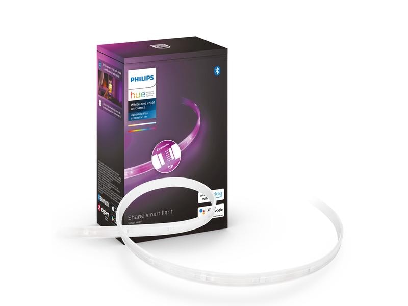 Philips Hue White & Color Ambiance Lightstrip Plus 1m Erwei Kabellose, mittels Smartphone steuerbare Leuchtstreifen