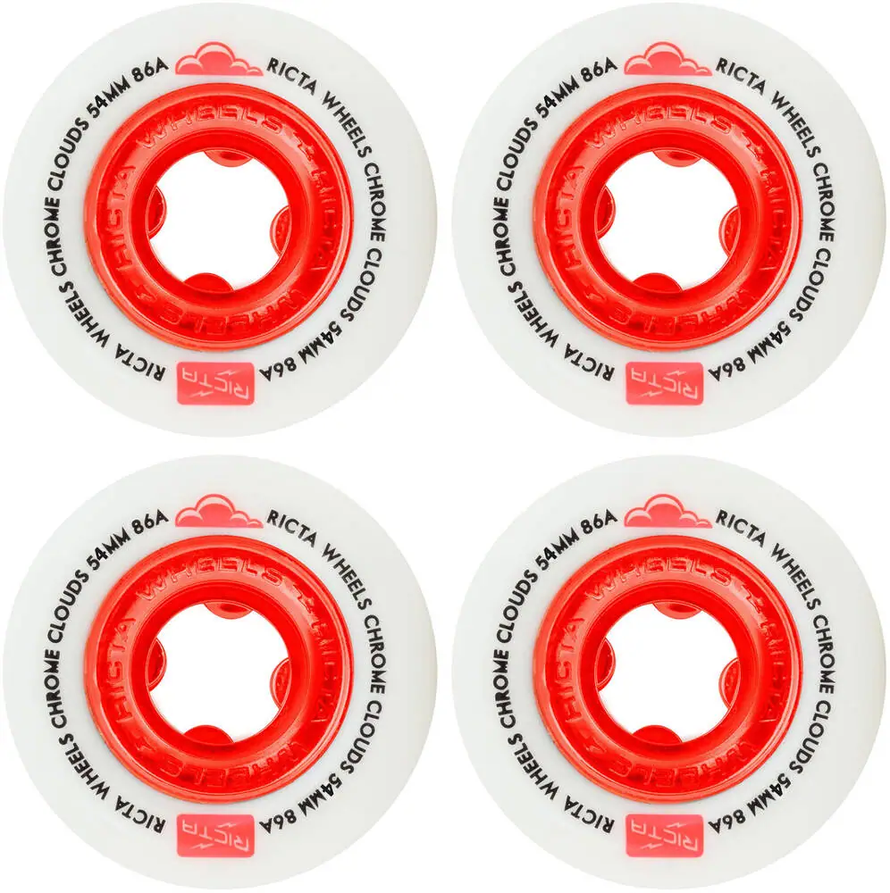 Ricta Chrome Clouds 86A Skateboard Hjul 4-Pak | SkatePro