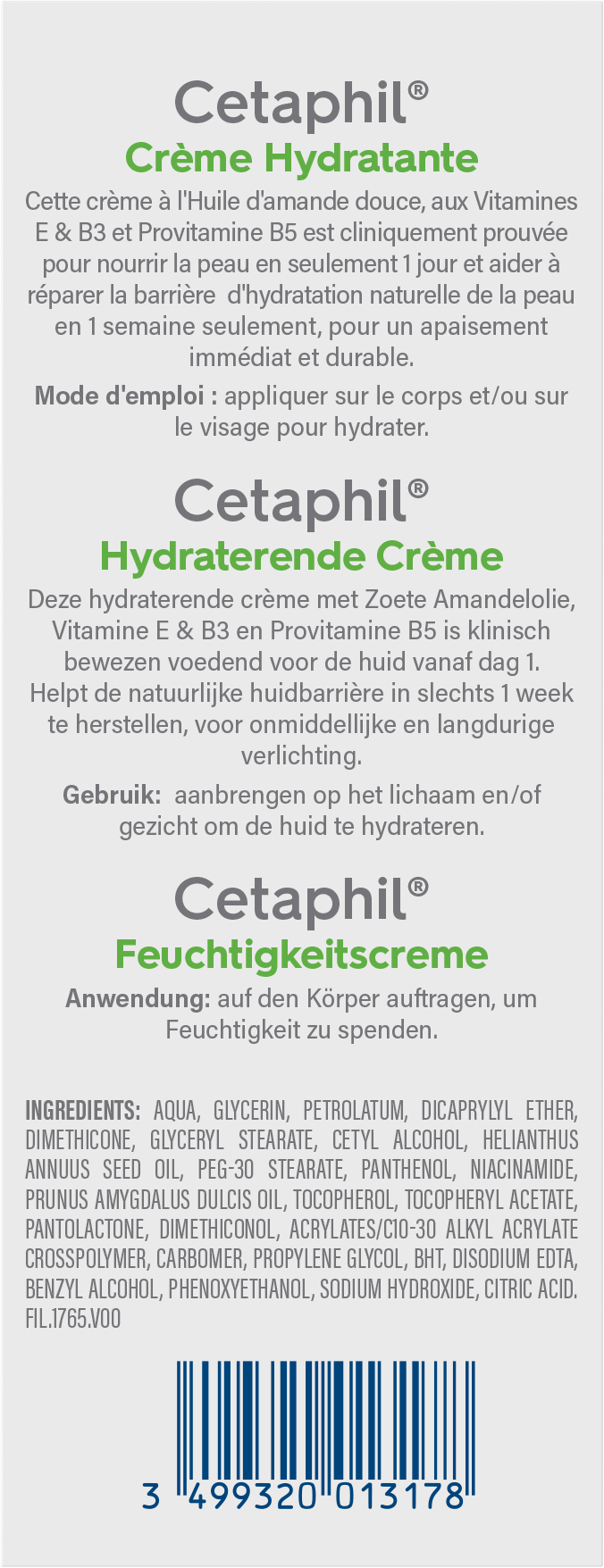 Cetaphil Hydraterende creme (100 gr)