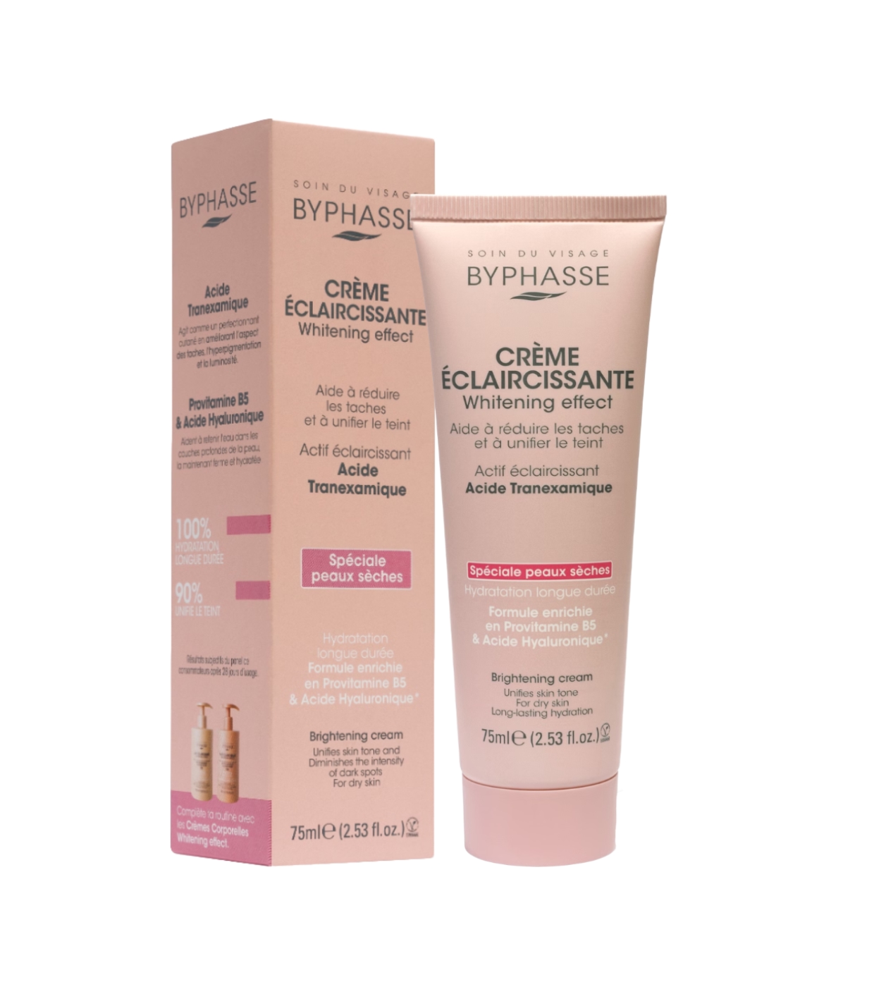Byphasse - Creme facial clareador Whitening effect - Pele seca