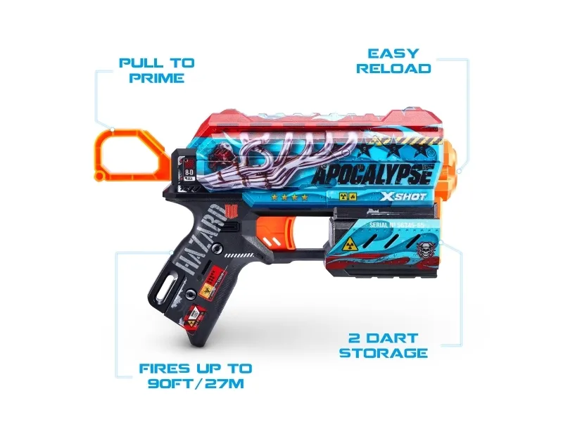 XSHOT legetøjsgevær Skins Flux, assorteret, 36516 (ZUR-36516)