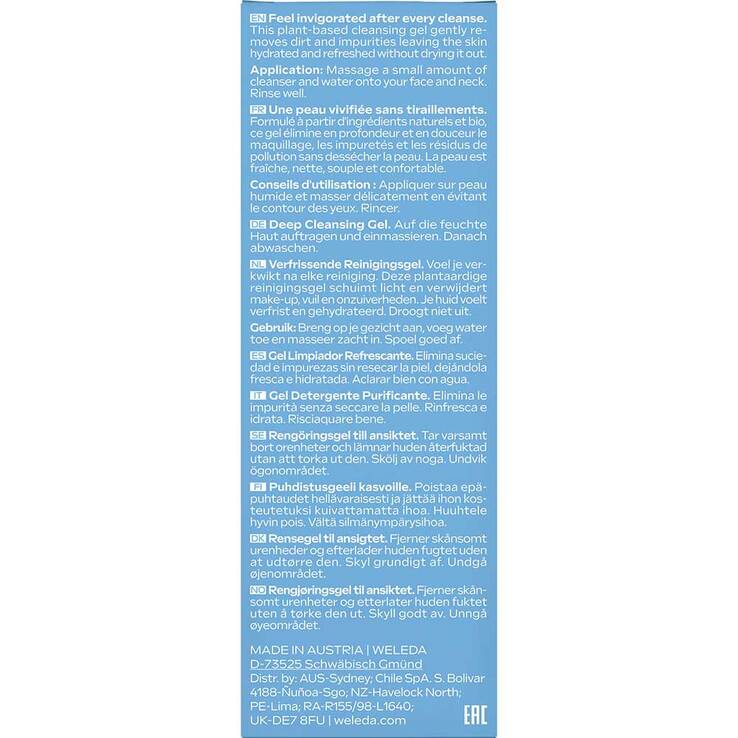 Weleda Deep Cleansing Gel mit Flasche, 150 ml