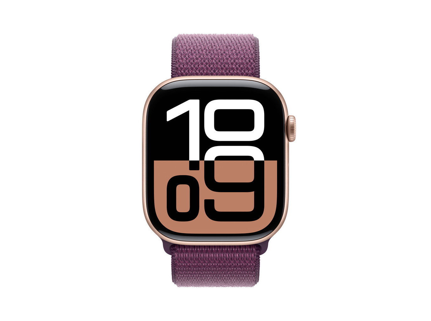 APPLE WATCH 10 GPS 46MM ROSA-DOURADO ALUMÍNIO COM LOOP DESPORTIVA AMEIXA