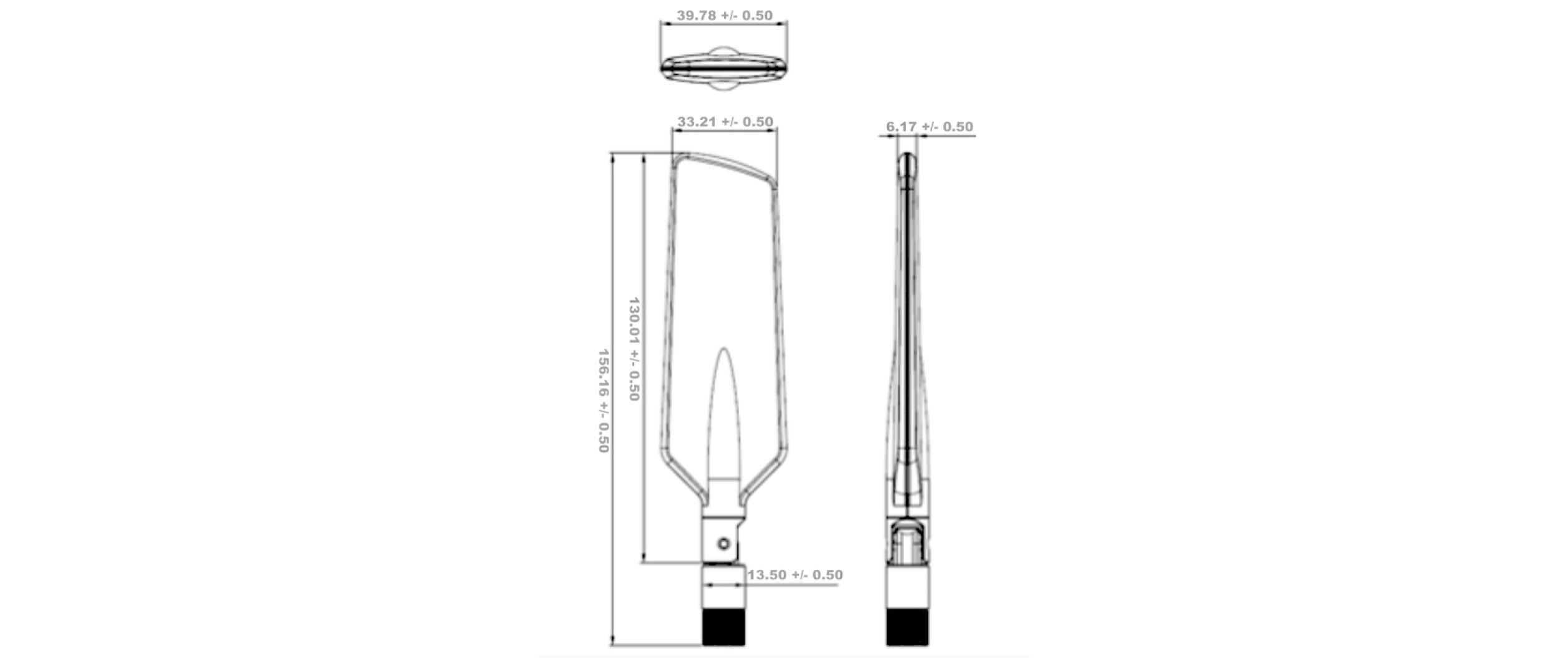 LTE-Antenne SMA SMA 4 dBi RundstrahlLTE Antenne Dualband WLAN ac/a/b/g/n