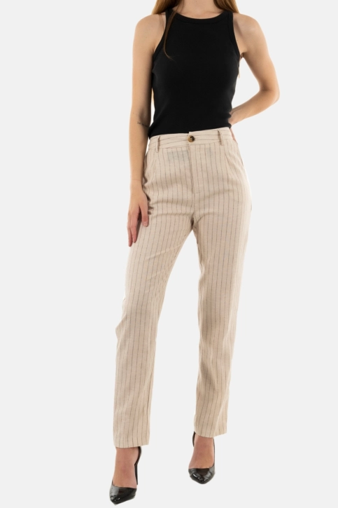 pantalons lauren vidal pe2047 creme