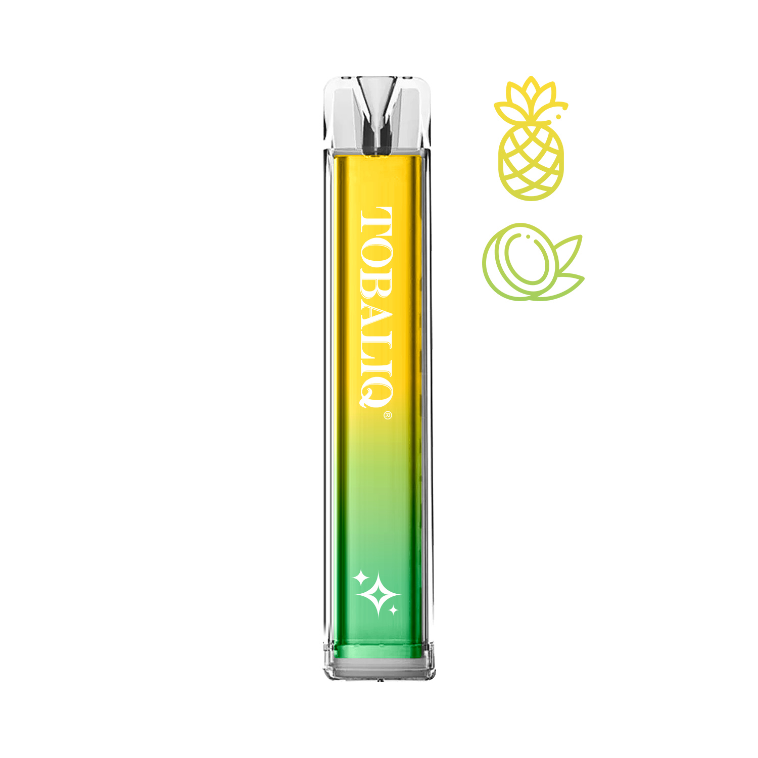 10er Pack DAZZLE E-Shisha 600Puffs – 20mg Nikotin – PINEAPPLE COCONUT