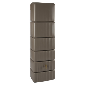 Muurregenton Slim taupe 300L   kraantje en vulautomaat