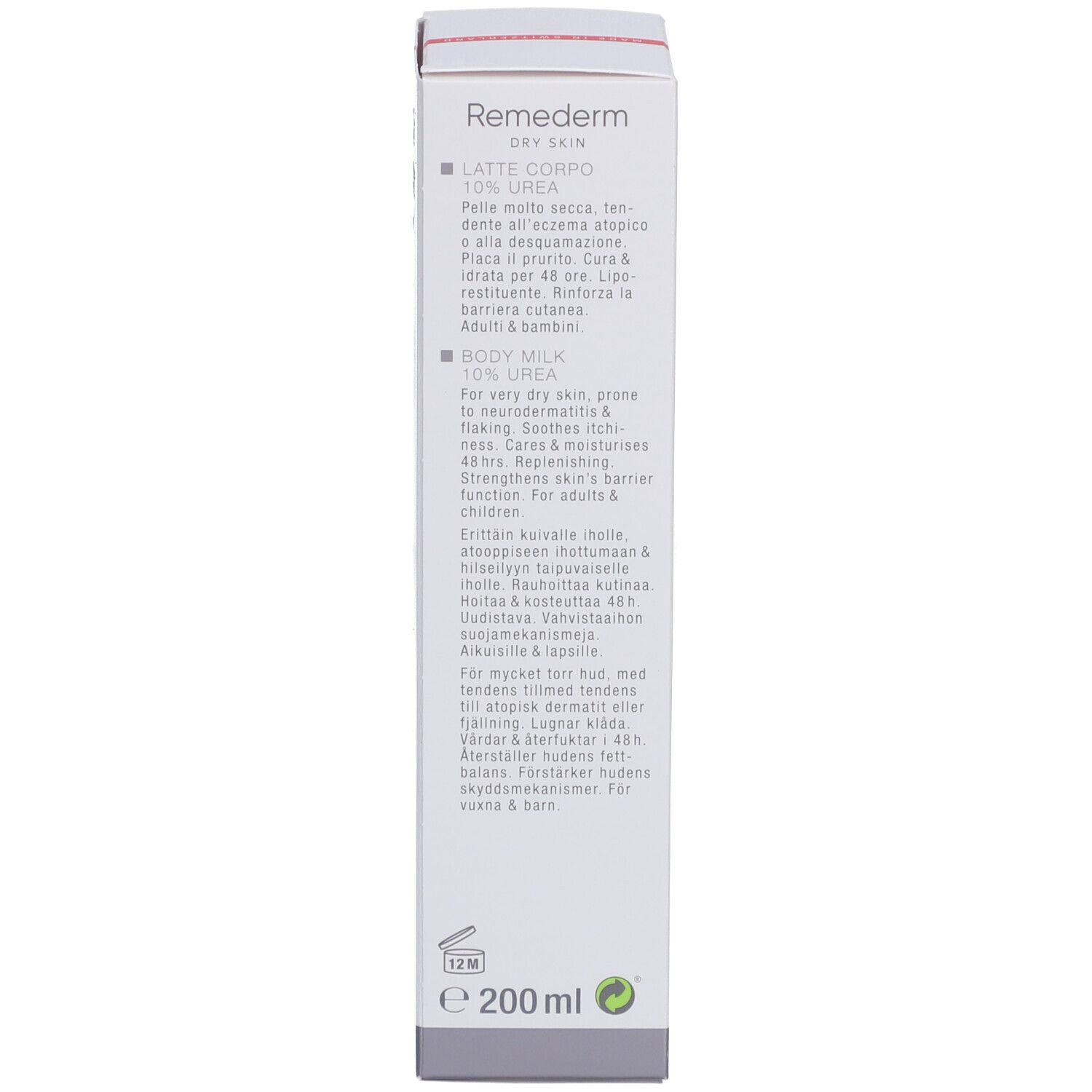 Louis Widmer Remederm Dry Skin Körpermilch 10 % Urea