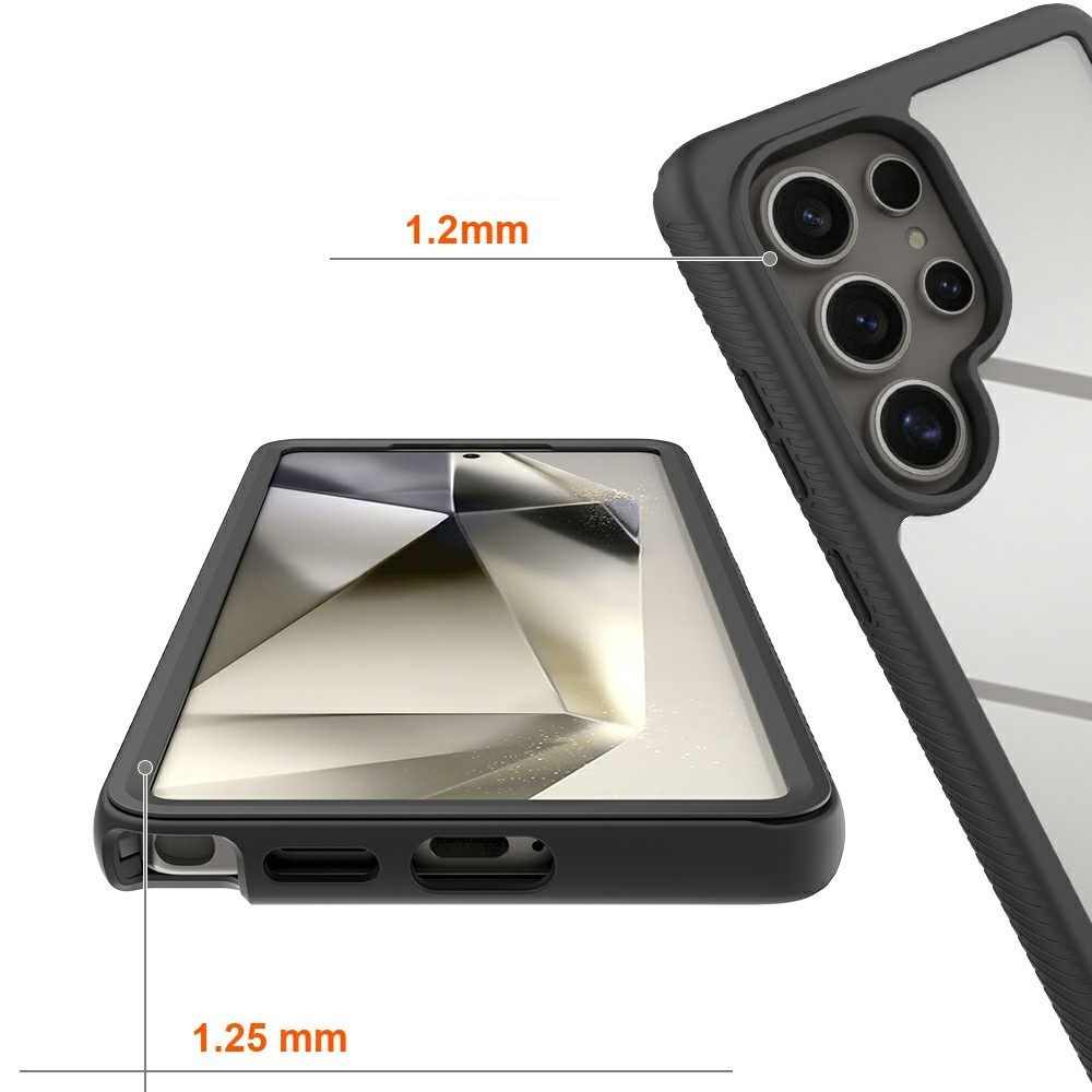 Samsung Galaxy S25 Ultra Magnetische Schutzhülle mit Panzer Glas Backcover   Display- / Kameraschutz MagSafe-Modul (Verschlussmechanismus) - Schwarz