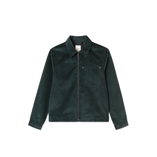 Wood Wood Eban 8w Zip Jakke, Dark Emerald, S