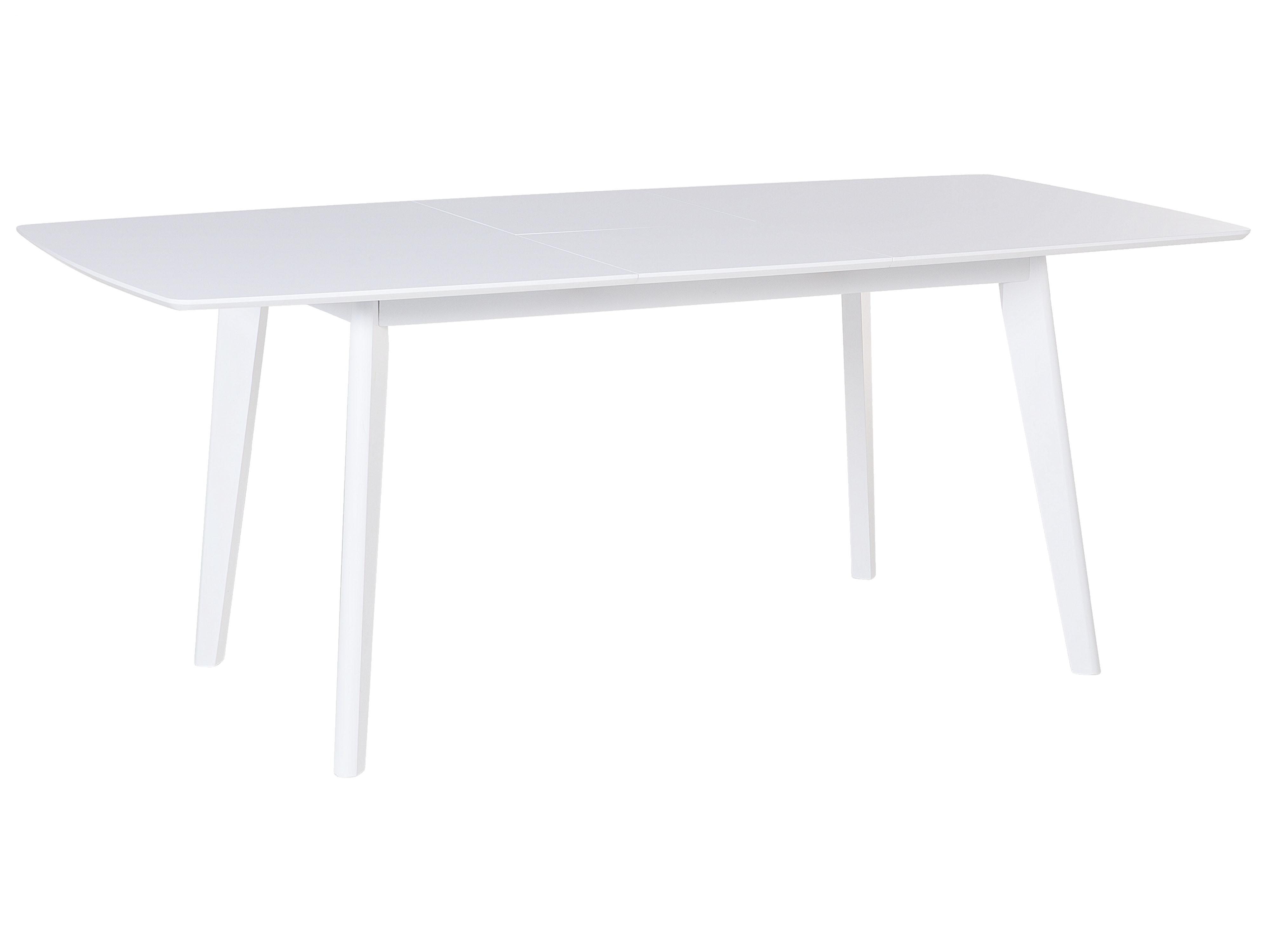 Eettafel uitschuifbaar SANFORD Wit 90 cm 150/195 cm