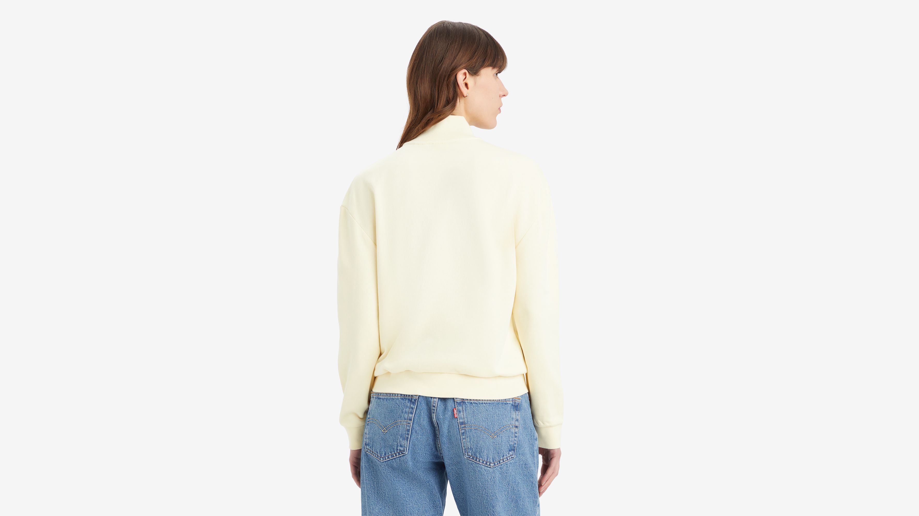 Sweat-shirt 1/4 zip Everyday - Anise Flower - Jaune