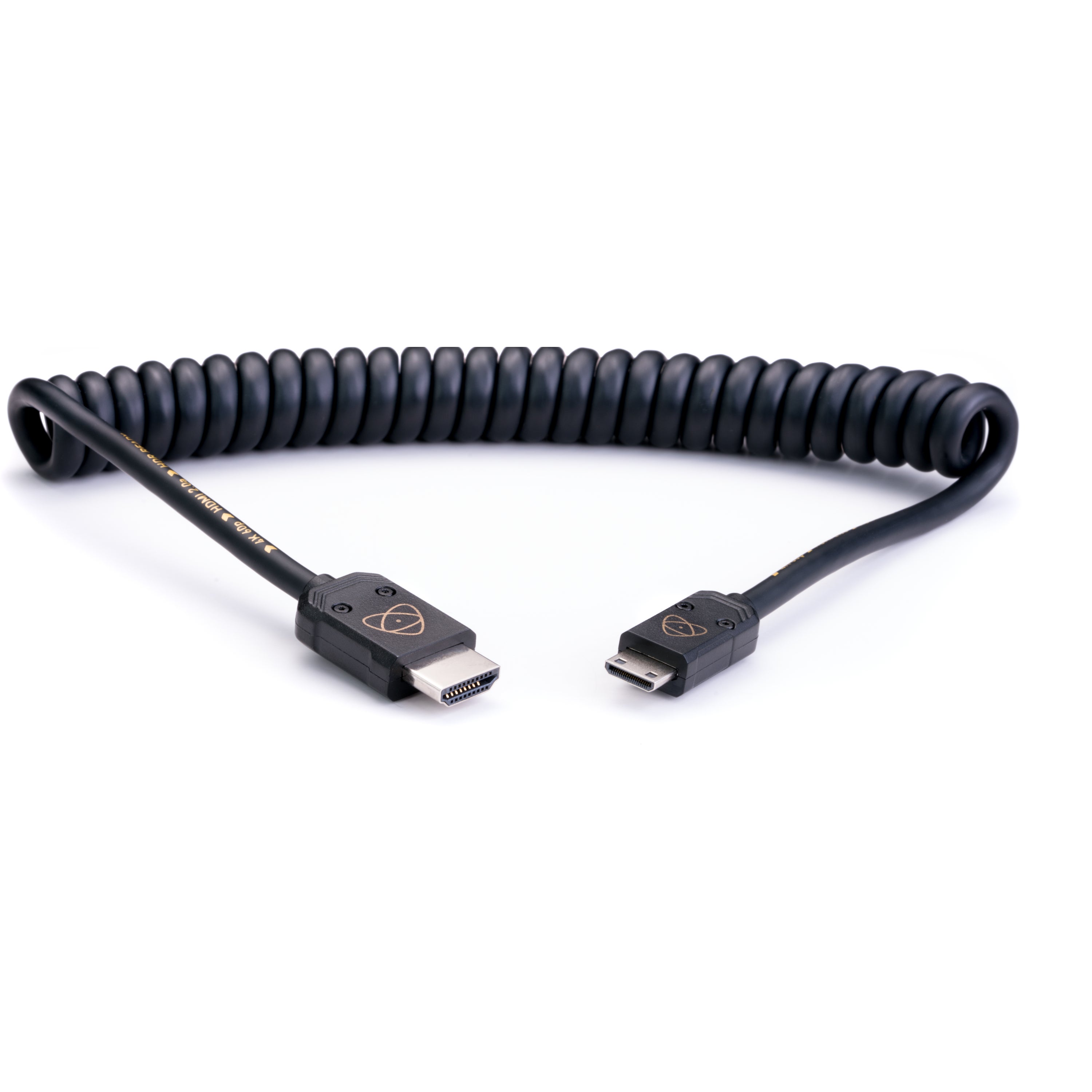 Atomos ATOM4K60C4 mini HDMI-kabel 40 cm gekruld (4K60p)