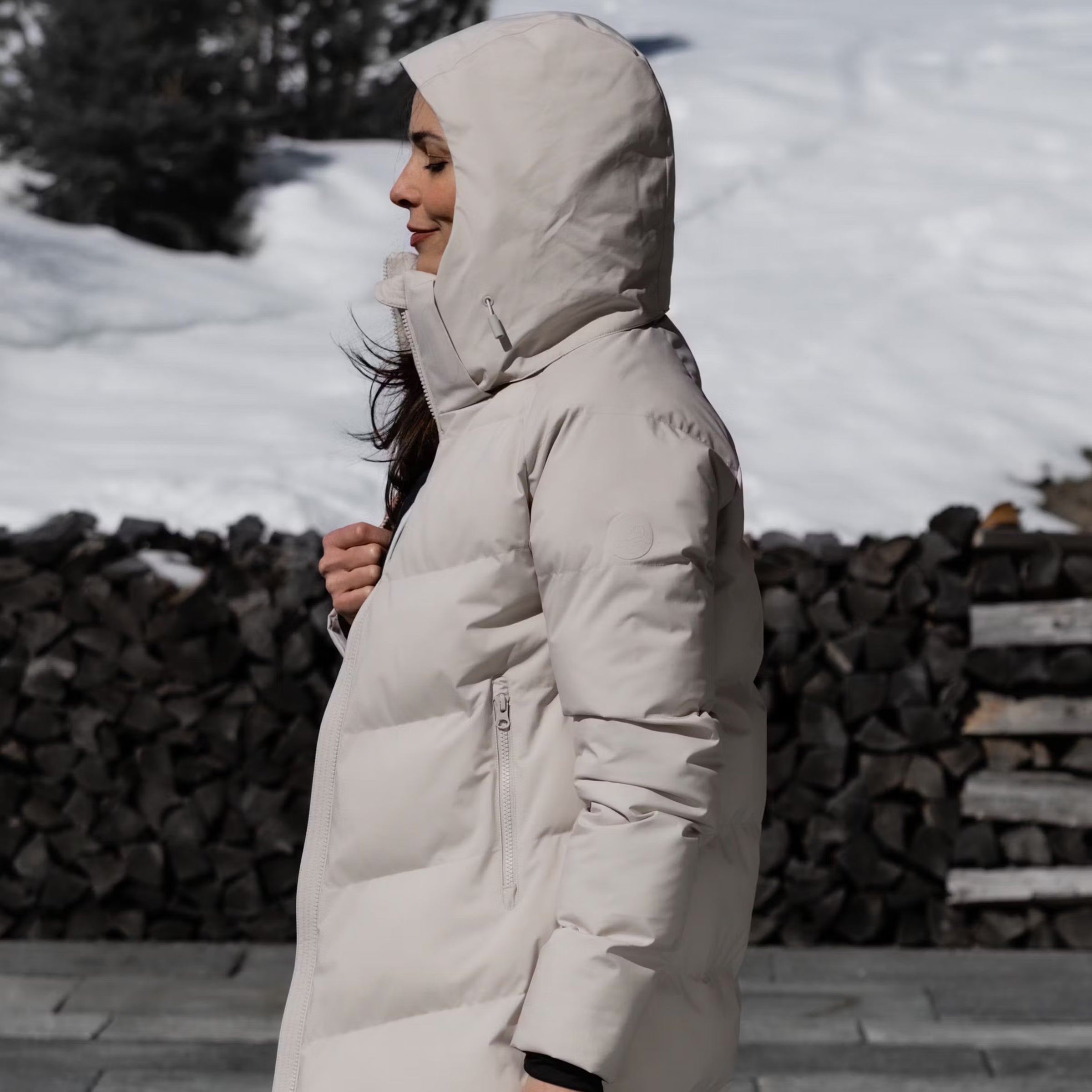 Frauen Mantel Thermo Viviana silver lining