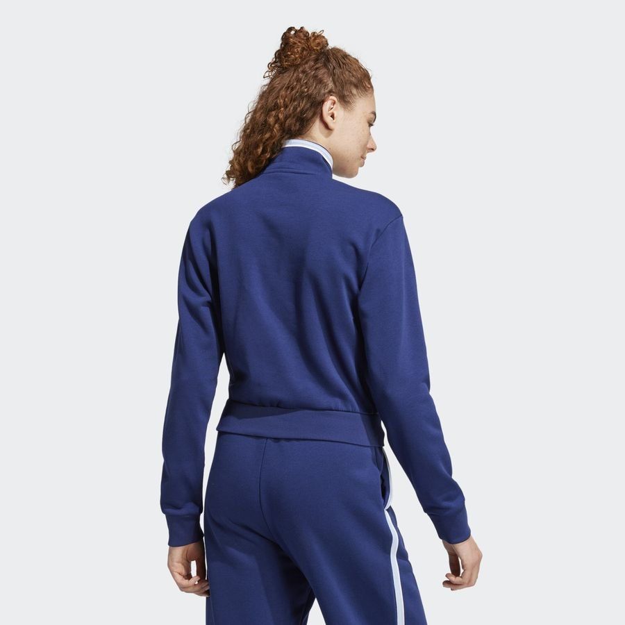 Adidas Veste de survêtement courte molleton à quart de zip Essentials Color Pop