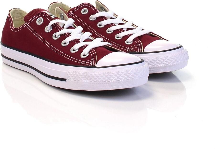 CONVERSE Sneakers laag 'Chuck Taylor All Star' karmijnrood wit