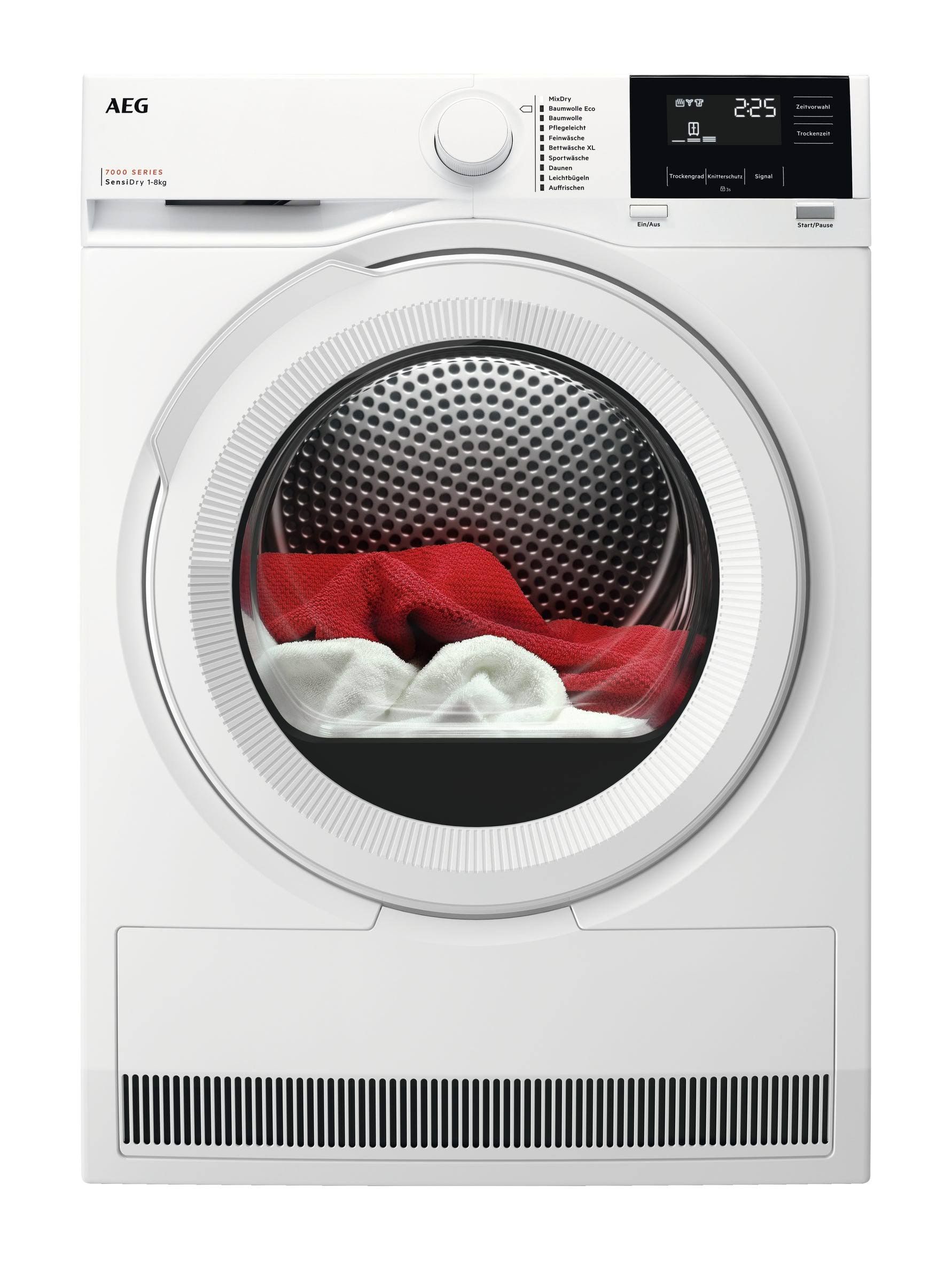 AEG tr7t60580 Wärmepumpentrockner Serie 7000 SensiDry mit Wärmepumpentechnologie