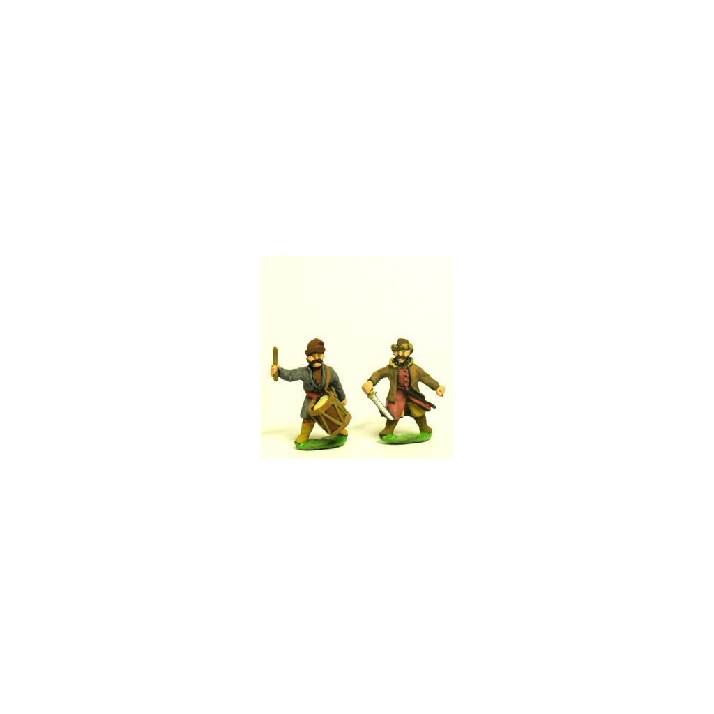 16-17th Century Cossacks: Command: Officers, Standard Bearers & Drummers