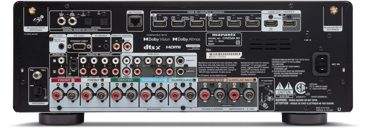 Marantz Cinema 60 DAB Silver Gold Amplis home-cinéma