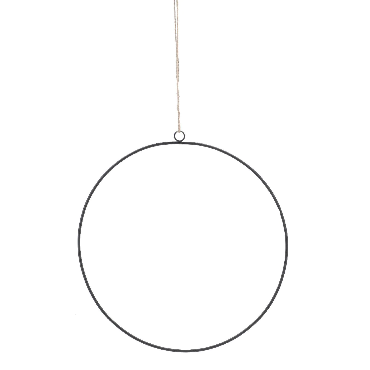 3er Set Deko-Ringe, schwarz/matt