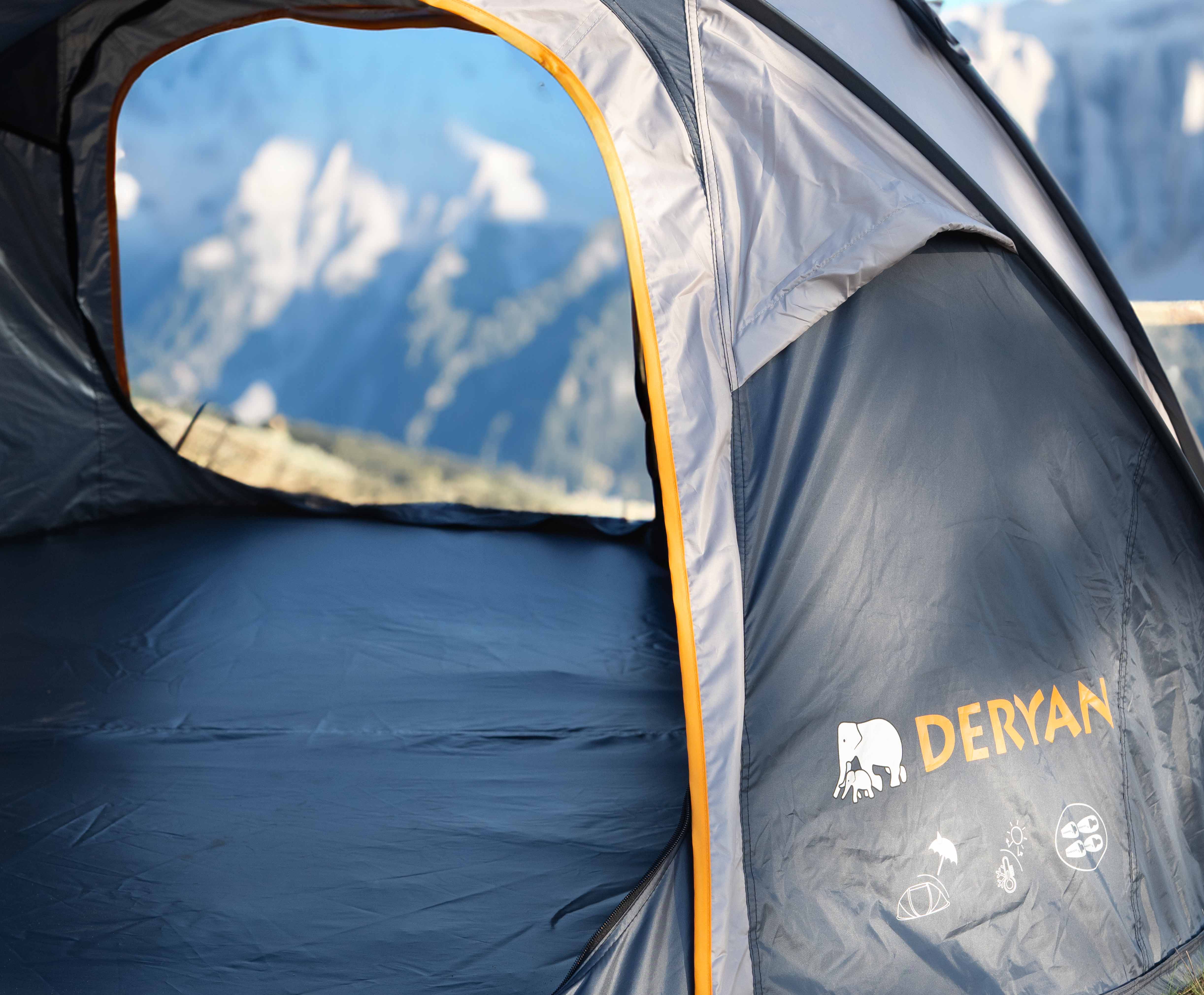 Deryan 4-persoons 2000MM Luxe Pop Up Tent
