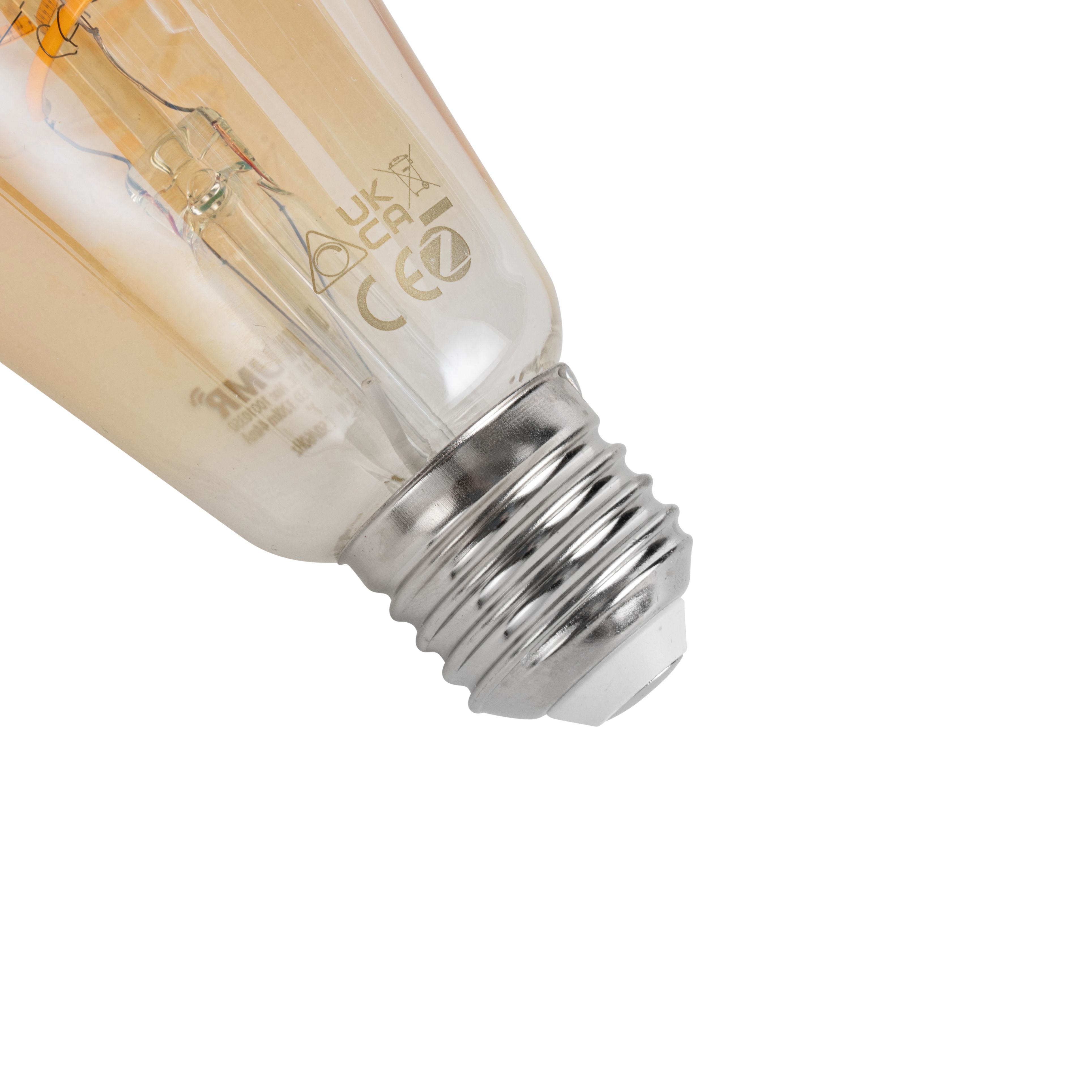 Set van 5 Smart E27 dimbare LED lampen ST64 amber 4.9W 320 lm 2500K