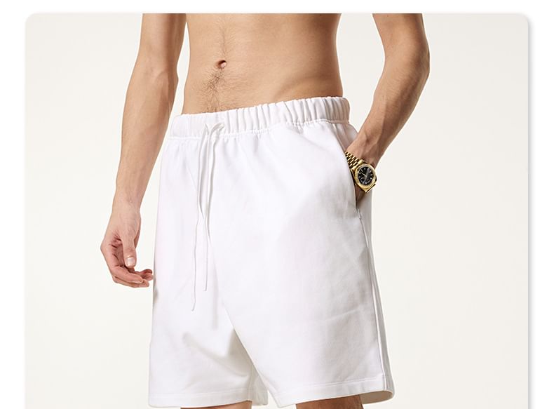 Baethreads - Unisex effen sweatshorts met ritszakken in 6 kleuren