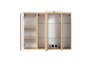 Bad-Spiegelschrank GENT braun MDF-Tür rechts