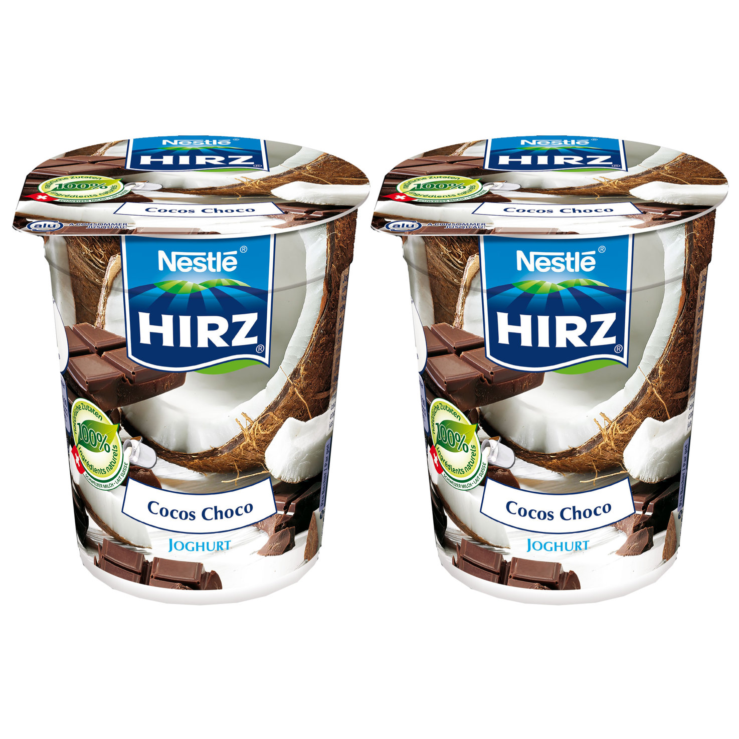 Hirz Joghurt Kokosnuss & Schokolade 2x180g