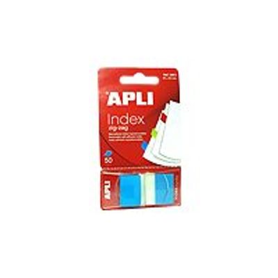 Apli - Marque-pages (Index) - 25 x 45 mm - bleu