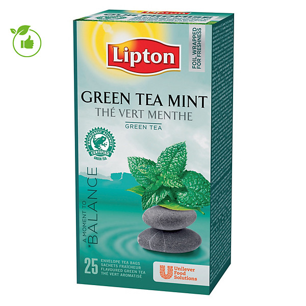 Boîte de Thé Lipton Menthe, 25 sachets