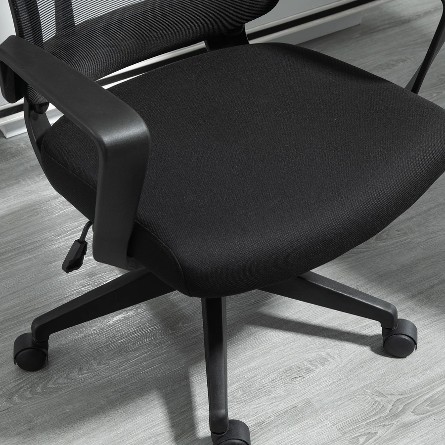 Vinsetto Bürostuhl ergonomisches liniendesign, atmungsaktiv, highend-Gas-lift Schwarz