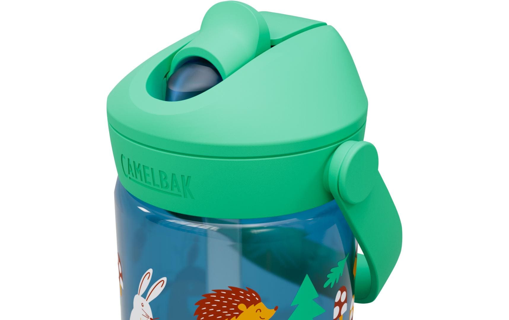 Trinkflasche Thrive Flip Straw Kids friendly forest 400 mlFlasche aus Tritan für Kinder