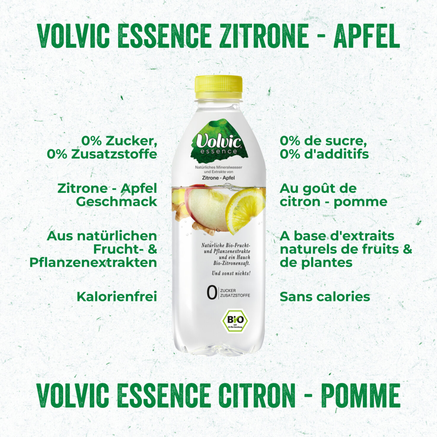 Volvic Essence Zitrone & Apfel 6x75cl -450cl